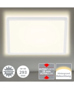 PLAFONIERA CON RETROILLUMINAZIONE LED 29,3X29,3 CM, 2400 LM